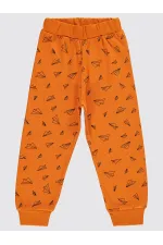 Bas de survêtement garçon 2-5 ans orange foncé - Lot