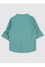 Girl's Shirt Ages 6-9, Almond Green - Package