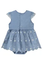 Combinaison et robe bébé 0-24 mois bleues - Ensemble