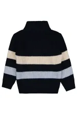 Gilet garçon bleu marine 2-5 ans - Emballage