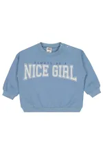 Bebek Sweatshirt 0-24 Ay Buz Mavi - Paket