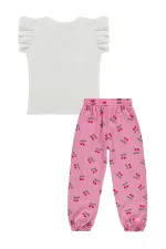 Kız Çocuk Takım 6-9 Yaş Ekru - Paket