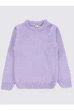 Pull pour fille de 6 à 9 ans, couleur lavande douce - Emballage