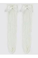 Kız Çocuk Soket Çorap 2-9 Yaş Ekru - Paket