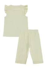 Kız Çocuk Pijama Takımı 2-5 Yaş Sarı - Paket