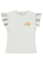 Kız Çocuk Tişört 6-9 Yaş Ekru - Paket
