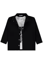 Boys' Shirt Set 6-9 Years Black - Package