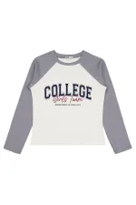 Girl's Sweatshirt 10-13 Years Old Ecru - Package