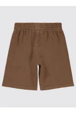 Erkek Çocuk Şort 6-9 Yaş Kahve - Paket