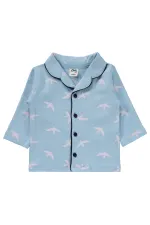 Ensemble pyjama bébé 0-24 mois bleu - Emballage