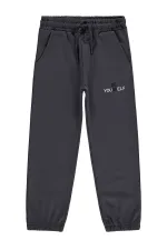 Girls' Sweatpants, Ages 6-9, Anthracite - Pack
