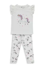 Kız Çocuk Takım 2-5 Yaş Ekru - Paket