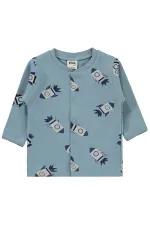 Ensemble pyjama bébé 0-24 mois bleu glacier - Emballage