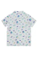 T-shirt garçon, 6-9 ans, blanc - Lot