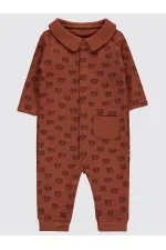 Grenouillères bébé 0-24 mois marron - Emballage