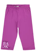 Girls' Leggings Km 10-13 Years Hyper Purple - Pack