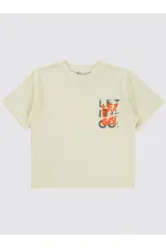 Boys T-Shirt 6-9 Years Ivory - Pack