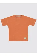 Lot de T-shirts orange pour garçons de 6 à 9 ans