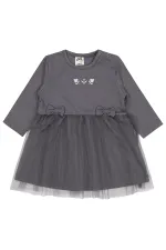 Bebek Jile ve Elbise 0-24 Ay Koyu Gri - Paket