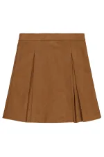 Jupe marron pour fille de 6 à 9 ans - Emballage