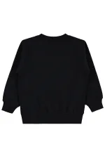 Erkek Çocuk Sweatshirt Km 2-5 Yaş Siyah - Paket