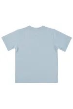 T-shirt garçon Km 6-9 ans Bleu glacier - Lot