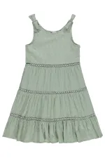 Girls' Jumpsuit and Dress, Ages 10-13, Light Green - Package