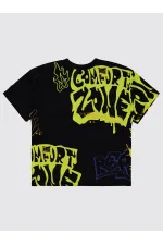 Erkek Çocuk Tişört 6-9 Yaş Siyah - Paket