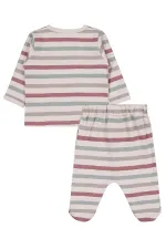 Bebek Pijama Takımı 0-24 Ay Taş Rengi - Paket