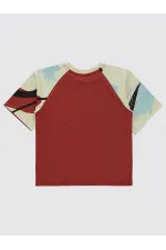 T-shirt garçon 6-9 ans, cuivre foncé - Lot