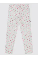 Collants pour filles de 6 à 9 ans, écru - Paquet