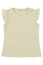 Kız Çocuk Pijama Takımı 6-9 Yaş Sarı - Paket