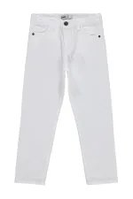 Boys' Trousers, Ages 6-9, White - Pack