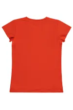 Kız Çocuk Tişört Km 10-13 Yaş Koyu Oranj - Paket