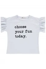 Girls' T-shirt, Ages 6-9, White - Pack Girls' T-shirt, Ages 6-9, White - Pack