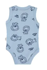 Body bébé à boutons-pression bleu 0-24 mois - Emballage