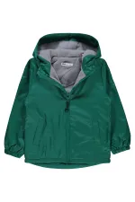 Erkek Çocuk Yağmurluk 6-9 Yaş Çam Yeşili - Paket