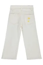 Kız Çocuk Pantolon 2-5 Yaş Kırık Beyaz - Paket