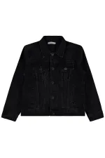 Veste garçon, 10-13 ans, noire - Emballage