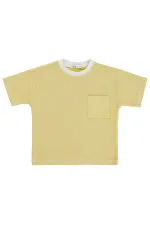 Lot de T-shirts pour garçons, 2-5 ans, jaunes