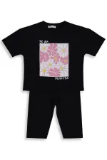 Kız Çocuk Takım 6-9 Yaş Siyah-Siyah - Paket