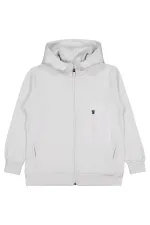 Gilet garçon gris clair 6-9 ans - Emballage