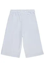 Girls' Capri Pants, Ages 10-13, White - Package