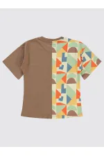 Lot de T-shirts marron pour garçons de 6 à 9 ans
