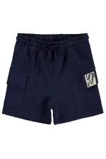 Pantalon Capri garçon, 2-5 ans, bleu marine - Lot