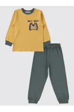 Erkek Çocuk Pijama Takımı 2-5 Yaş İndigo - Paket