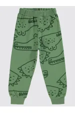 Bas de survêtement garçon 2-5 ans kaki clair - Lot