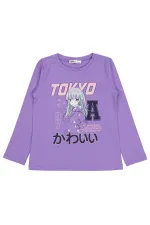 Kız Çocuk Sweatshirt 6-9 Yaş Mor - Paket