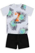 Erkek Çocuk Takım 2-5 Yaş Ekru-Lacivert - Paket