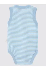 Body bébé à boutons-pression 0-24 mois bleu - Emballage